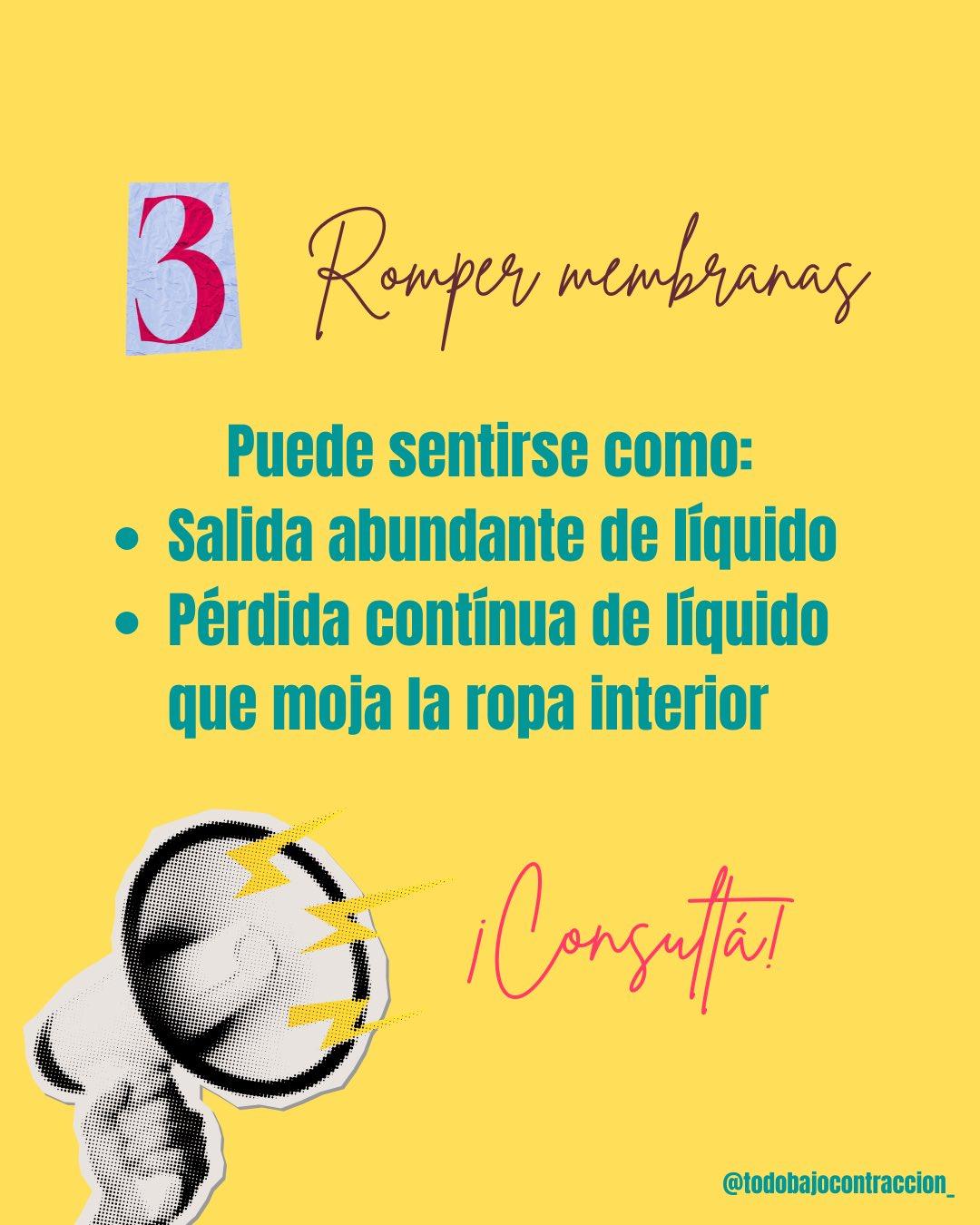 Carrusel ilustrado de Todo Bajo Contracción: Señales de que se acerca el parto