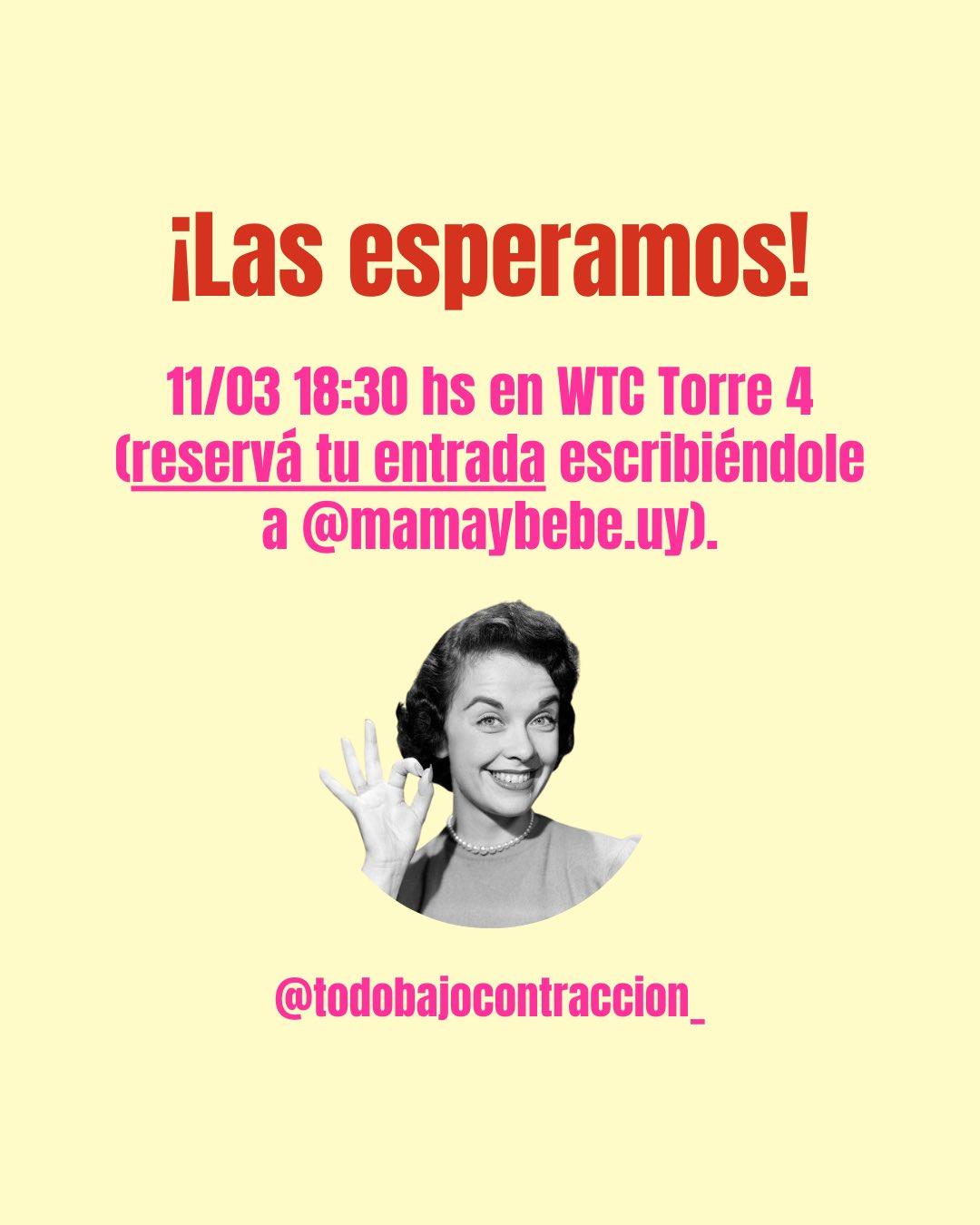 Carrusel ilustrado de Todo Bajo Contracción: Evento con Mamá y Bebé en WTC