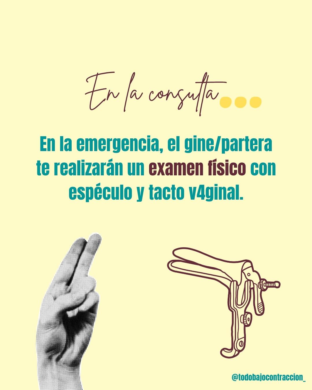 Carrusel ilustrado de Todo Bajo Contracción: Pérdida de líquido en el embarazo