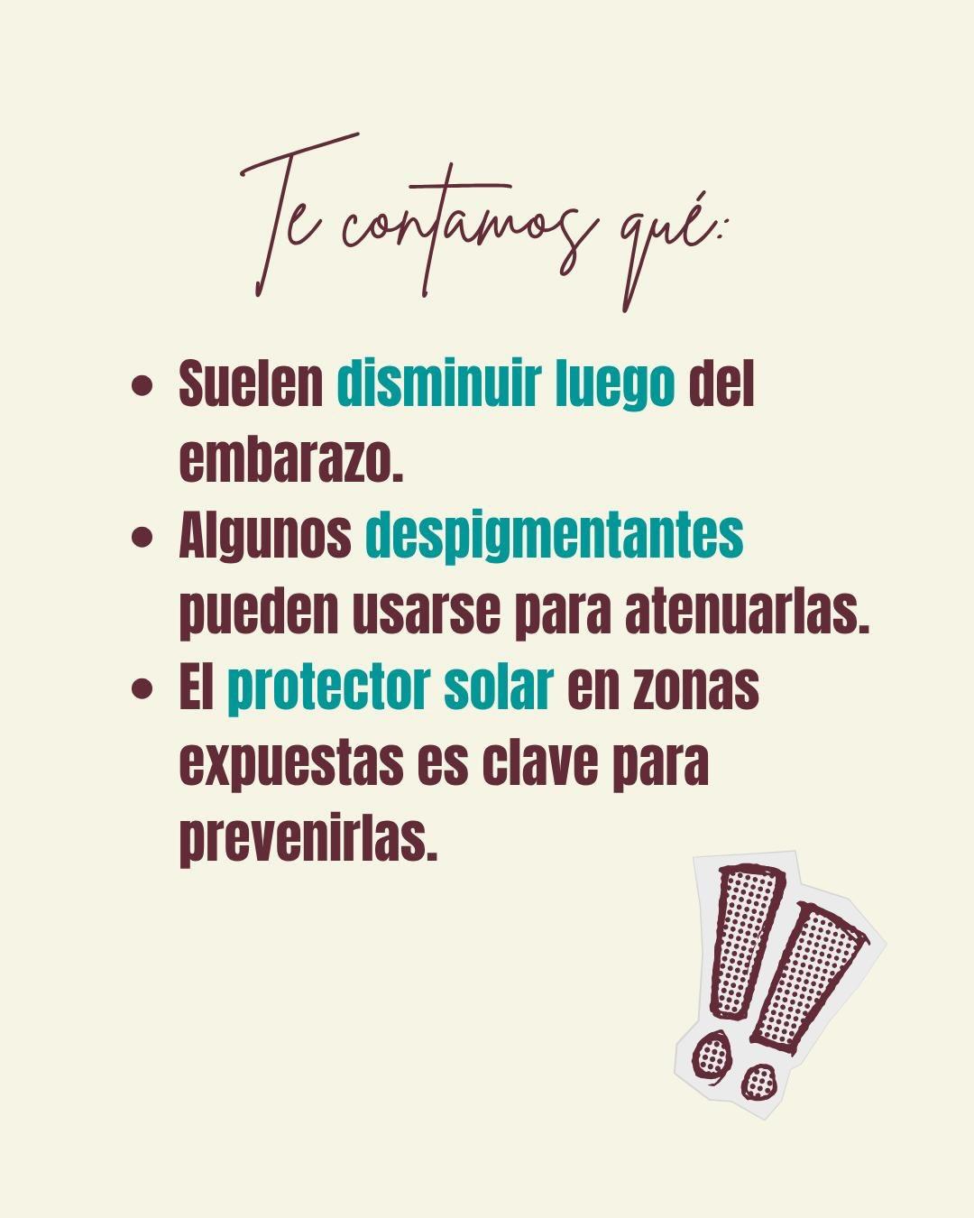 Carrusel ilustrado de Todo Bajo Contracción: Cambios en la piel durante el embarazo