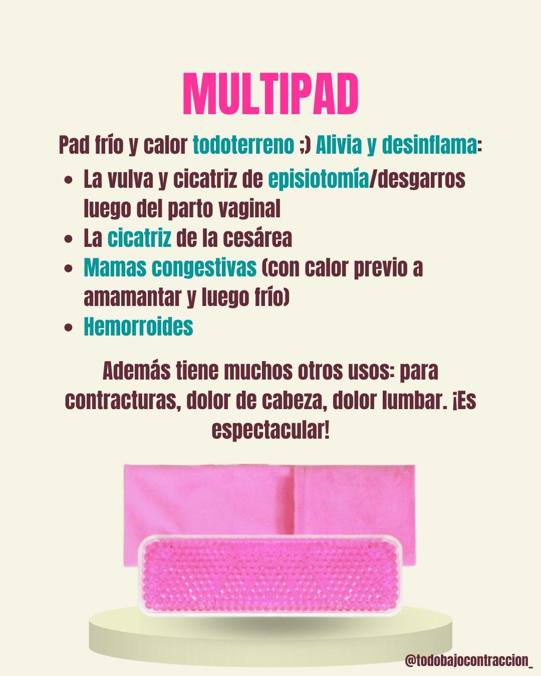 Carrusel ilustrado de Todo Bajo Contracción: Productos para el posparto