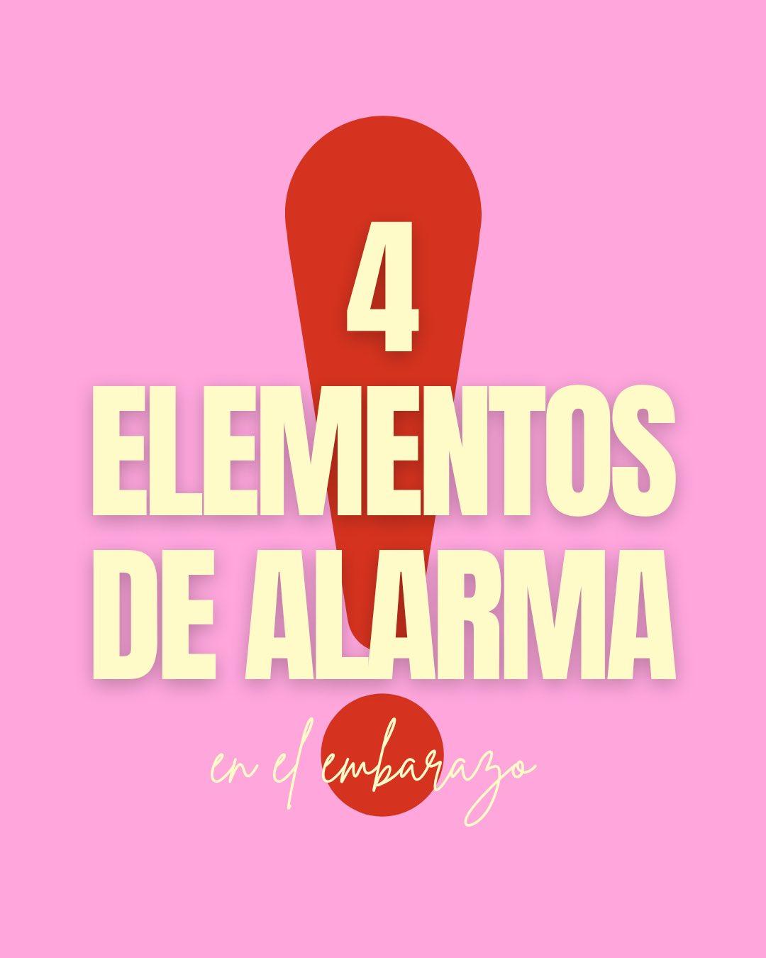 Carrusel ilustrado de Todo Bajo Contracción: Los 4 signos de alarma del embarazo