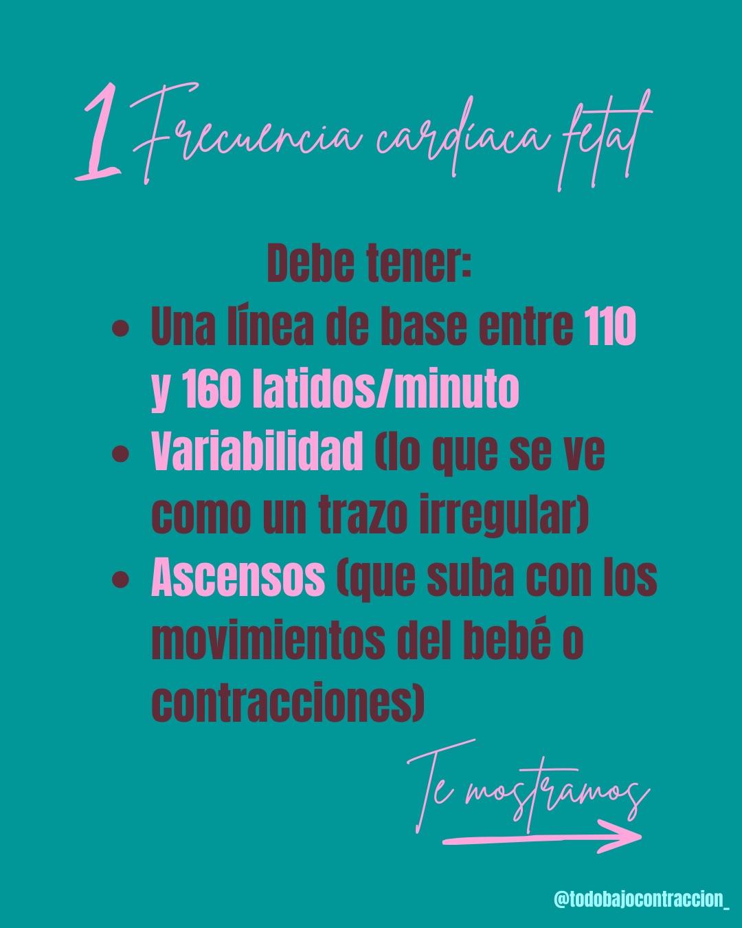 Carrusel ilustrado de Todo Bajo Contracción: Monitoreo fetal: qué es y cuándo se hace