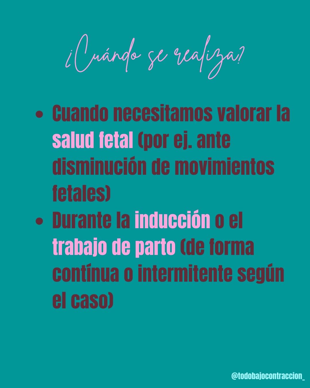 Carrusel ilustrado de Todo Bajo Contracción: Monitoreo fetal: qué es y cuándo se hace