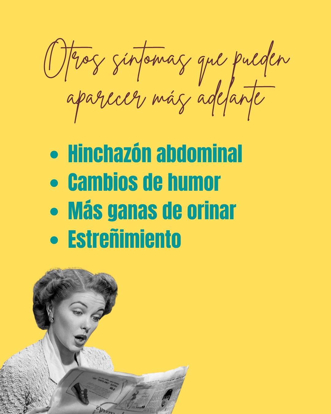 Carrusel ilustrado de Todo Bajo Contracción: Primeros síntomas del embarazo