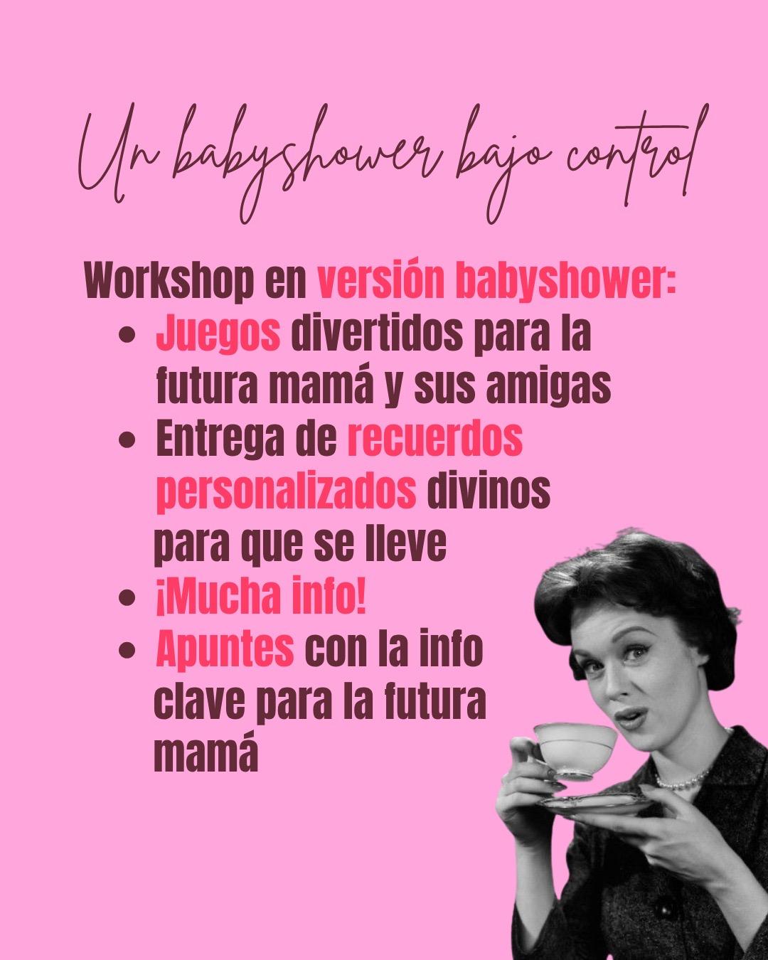 Temario del workshop "Babyshower"