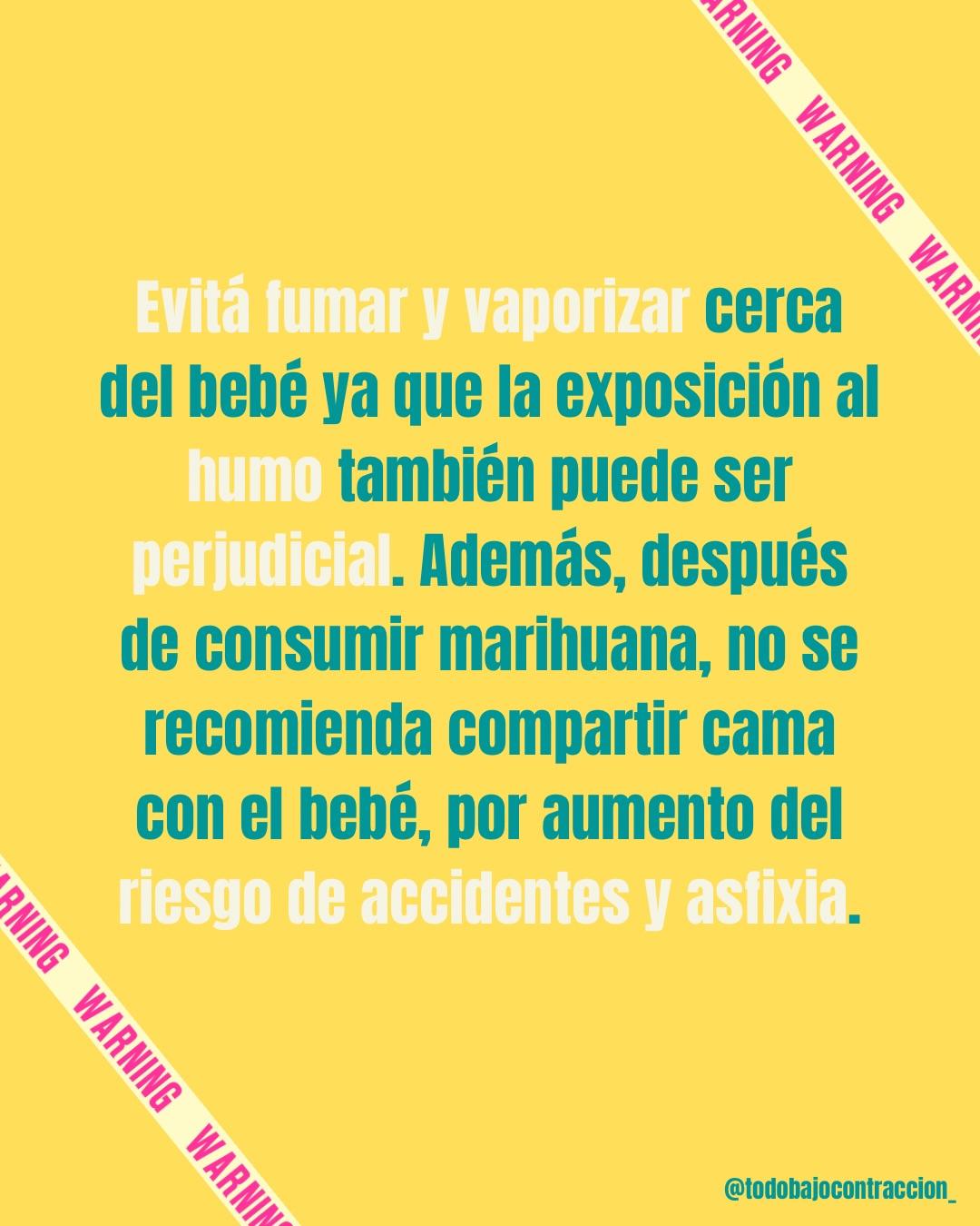 Carrusel ilustrado de Todo Bajo Contracción: Marihuana y lactancia