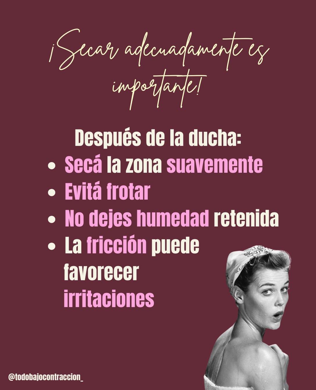 Carrusel ilustrado de Todo Bajo Contracción: Higiene vulvovaginal en el embarazo