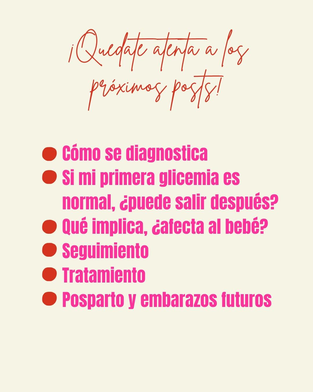 Carrusel ilustrado de Todo Bajo Contracción: Diabetes gestacional