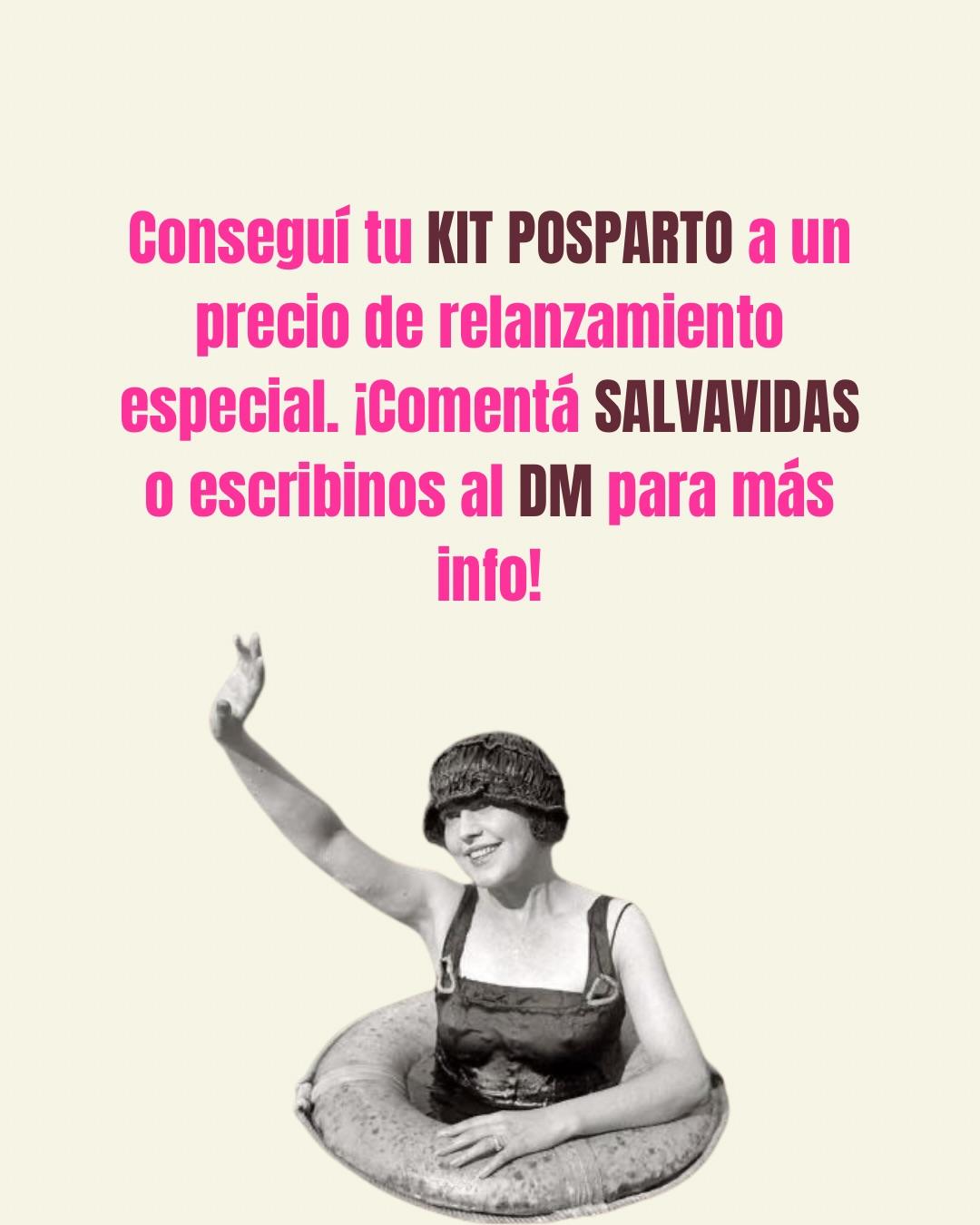 Carrusel ilustrado de Todo Bajo Contracción: Volvió nuestro kit posparto