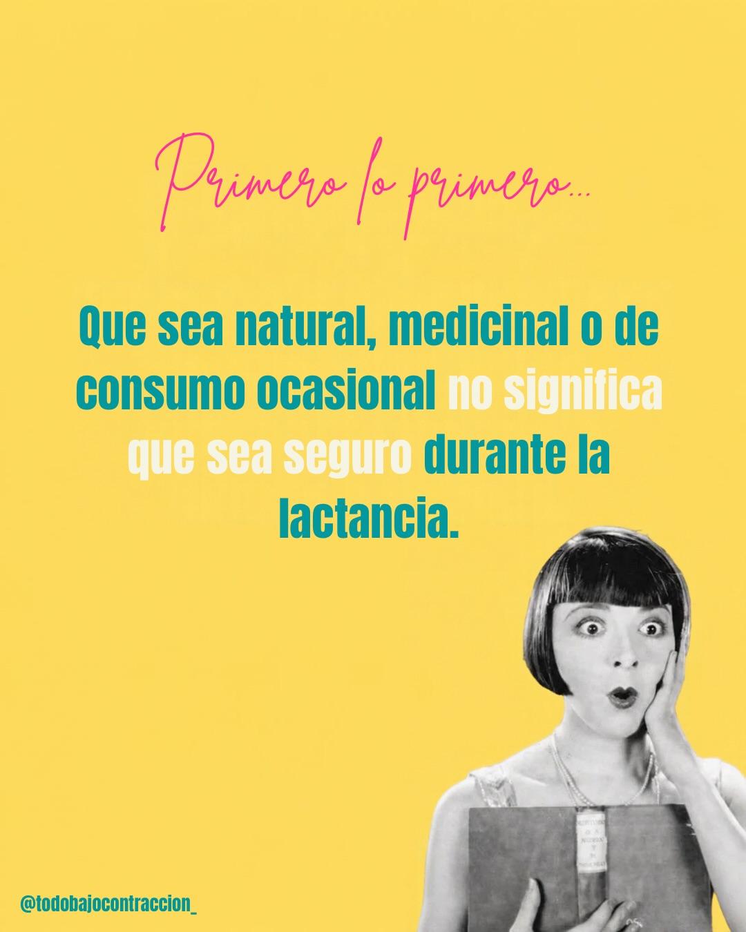 Carrusel ilustrado de Todo Bajo Contracción: Marihuana y lactancia