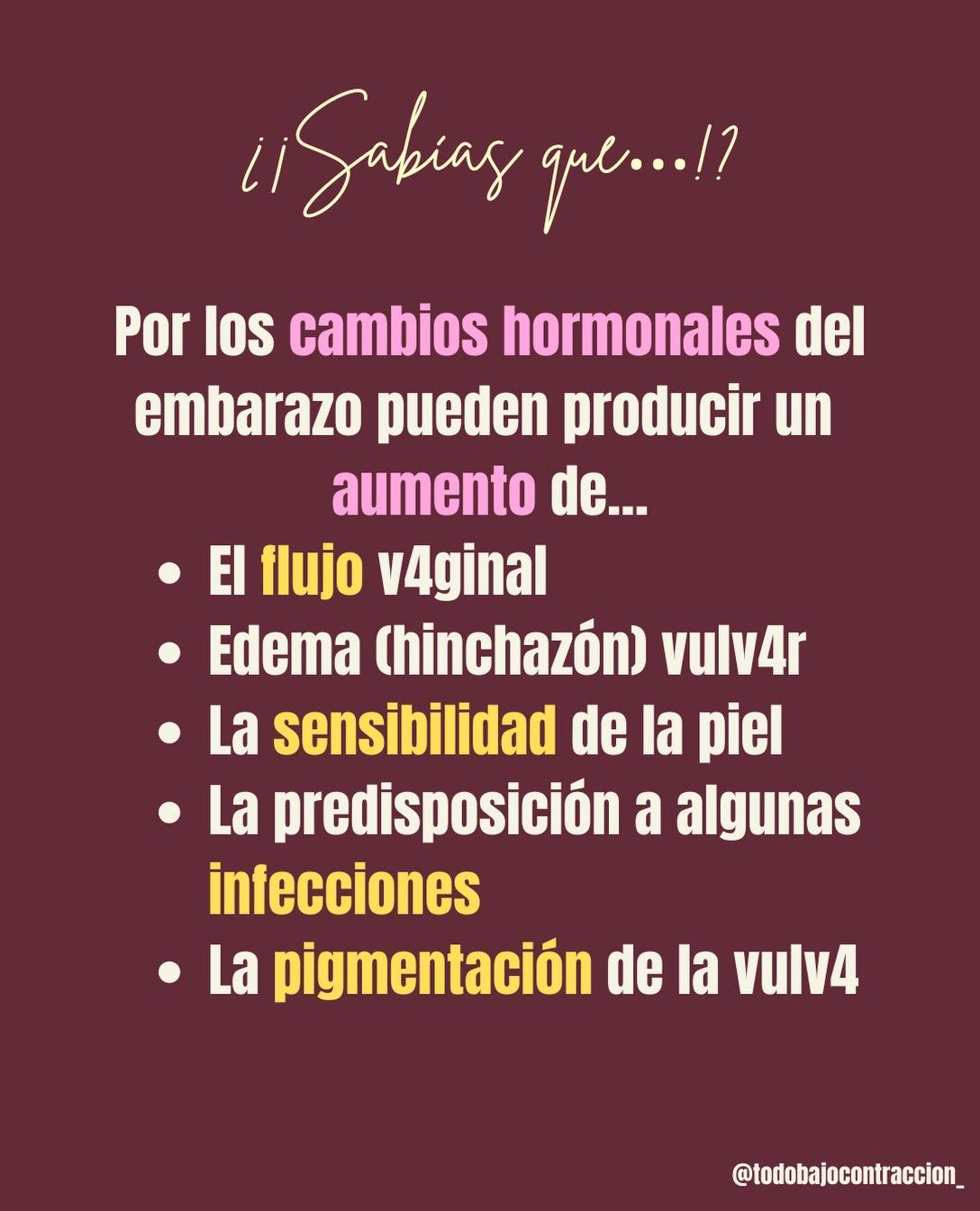 Carrusel ilustrado de Todo Bajo Contracción: Higiene vulvovaginal en el embarazo