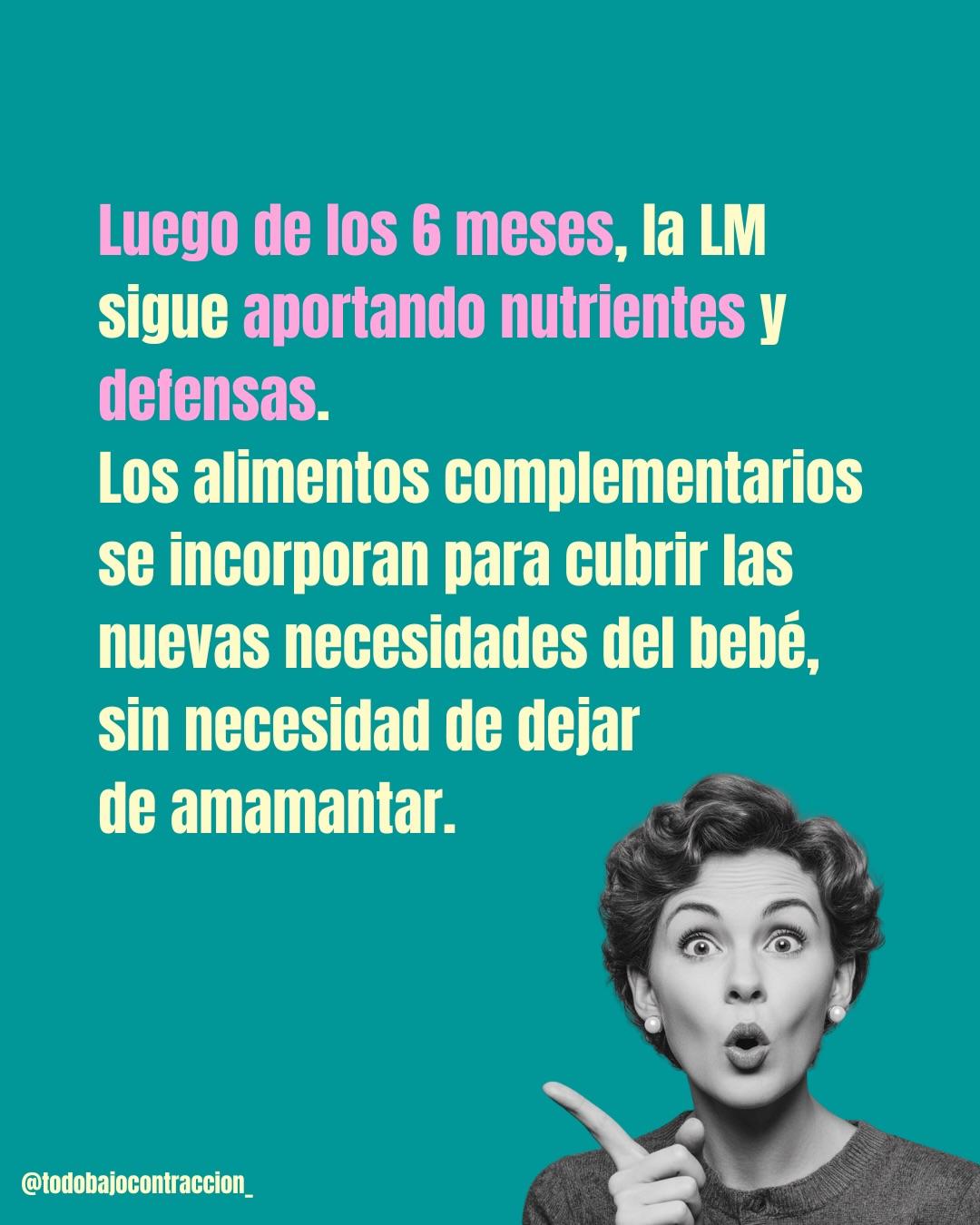 Carrusel ilustrado de Todo Bajo Contracción: Beneficios de la lactancia materna