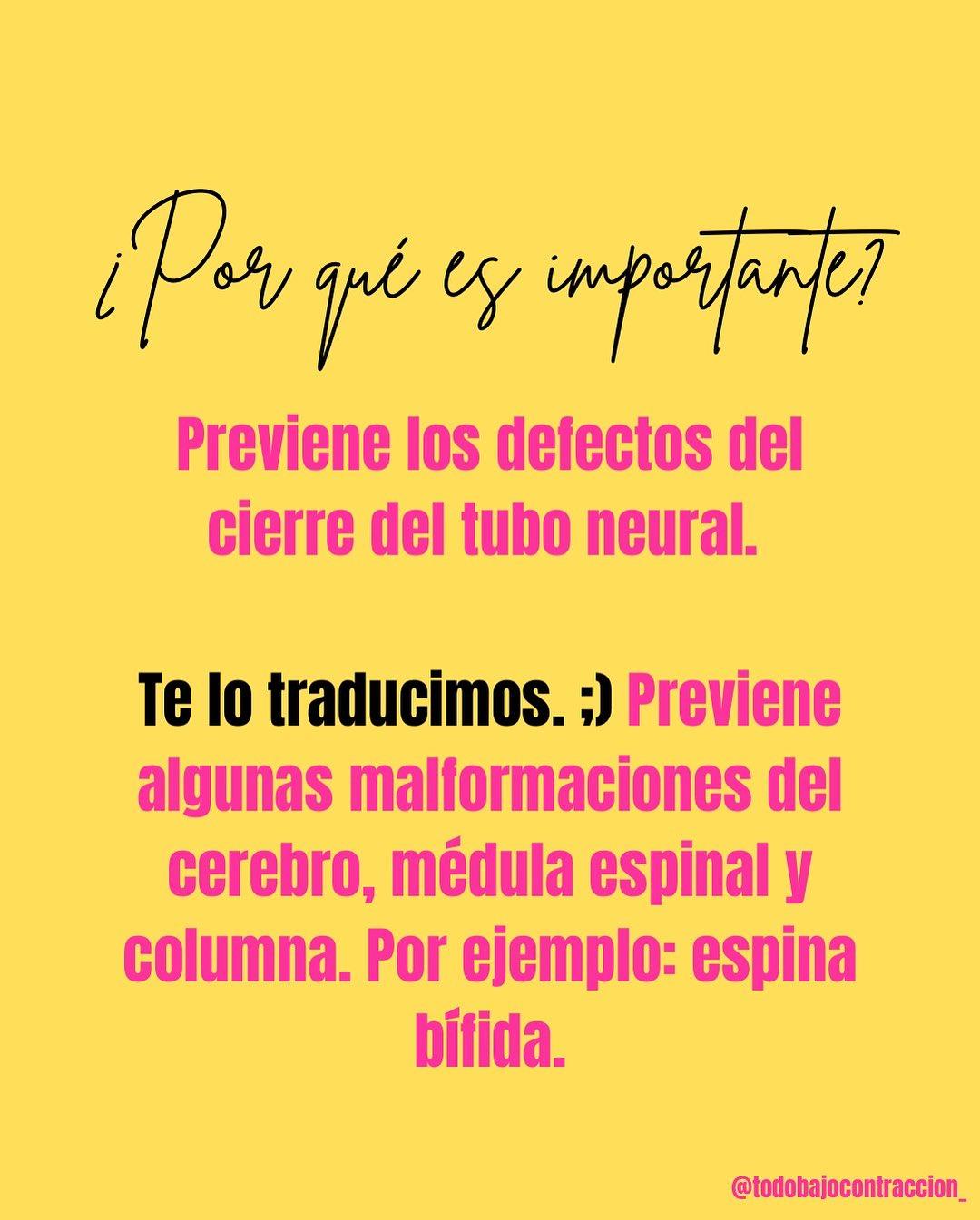 Carrusel ilustrado de Todo Bajo Contracción: Ácido fólico: lo que tenés que saber