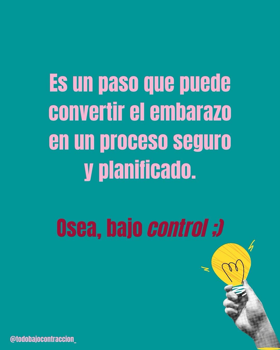Carrusel ilustrado de Todo Bajo Contracción: Guía gratuita de consulta preconcepcional