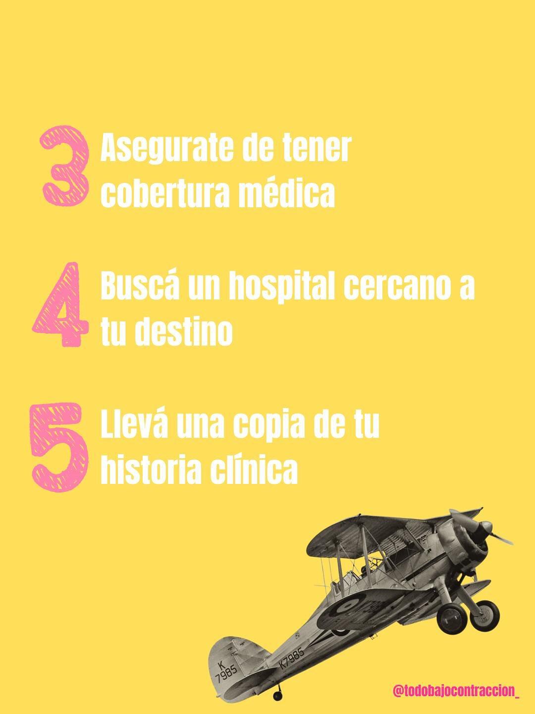 Carrusel ilustrado de Todo Bajo Contracción: Viajar embarazada: lo que tenés que saber