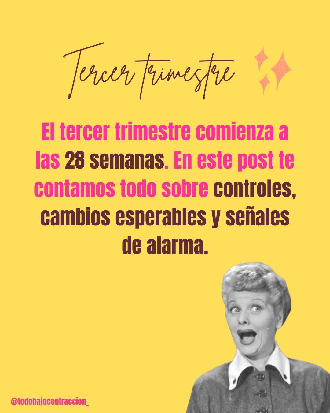 Carrusel ilustrado de Todo Bajo Contracción: Tips para el tercer trimestre