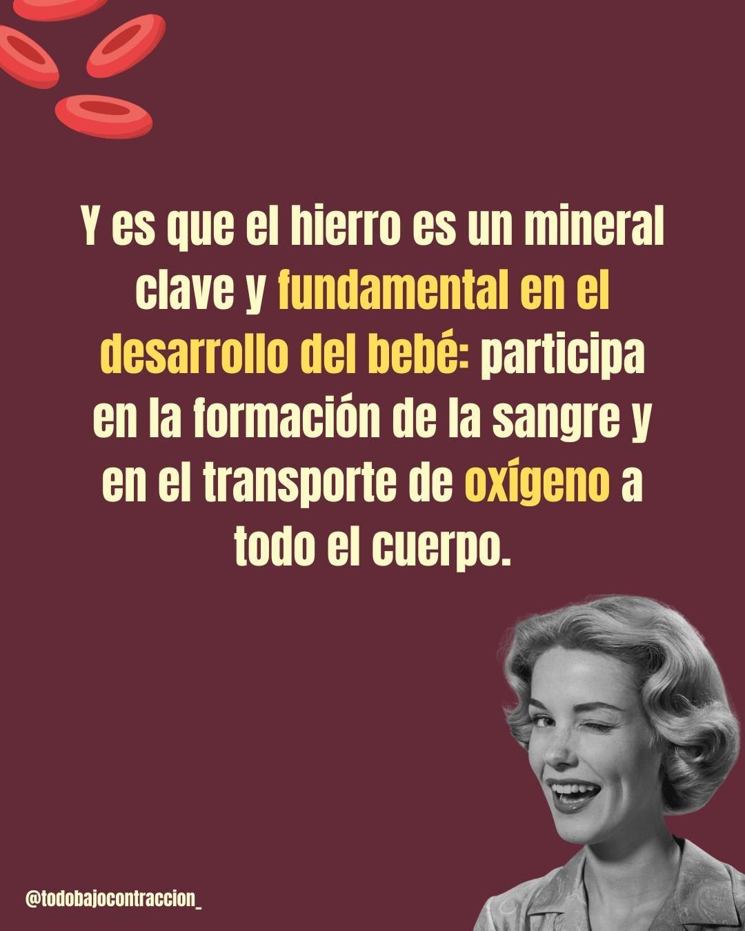 Carrusel ilustrado de Todo Bajo Contracción: Anemia en el embarazo