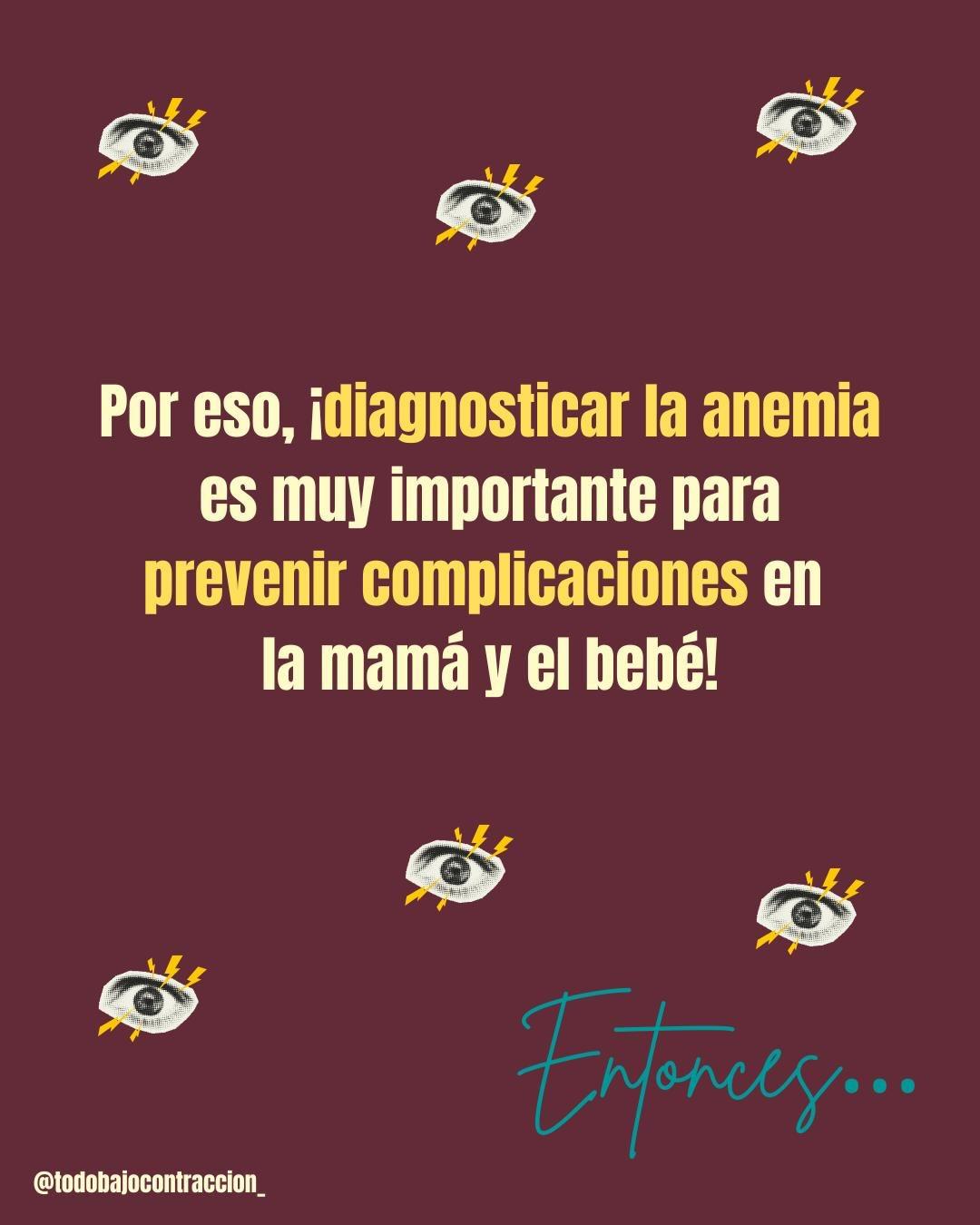Carrusel ilustrado de Todo Bajo Contracción: Anemia en el embarazo