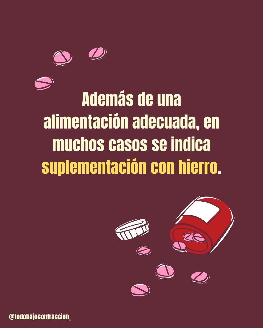 Carrusel ilustrado de Todo Bajo Contracción: Anemia en el embarazo