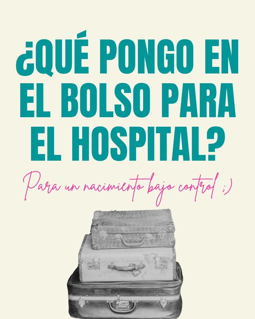 Carrusel ilustrado de Todo Bajo Contracción: Qué llevar en el bolso para el hospital