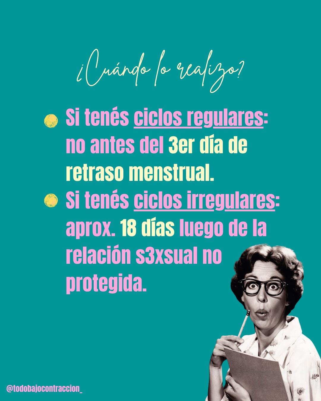 Carrusel ilustrado de Todo Bajo Contracción: Test de embarazo: cuándo y cómo hacerlo
