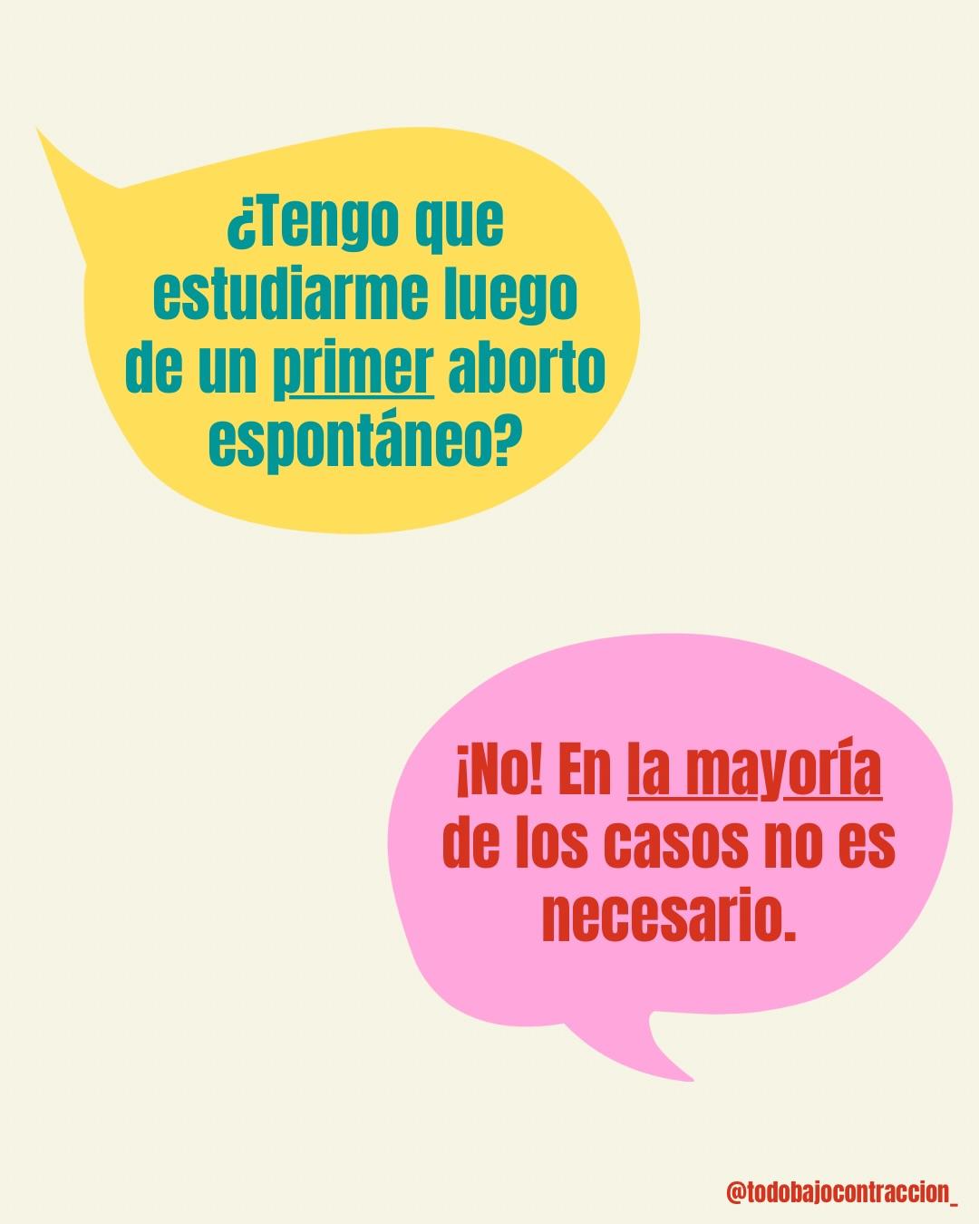 Carrusel ilustrado de Todo Bajo Contracción: Aborto espontáneo: lo que tenés que saber