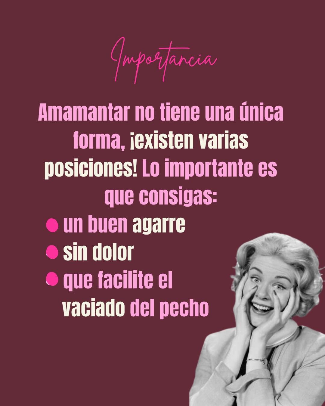 Carrusel ilustrado de Todo Bajo Contracción: Posiciones para amamantar