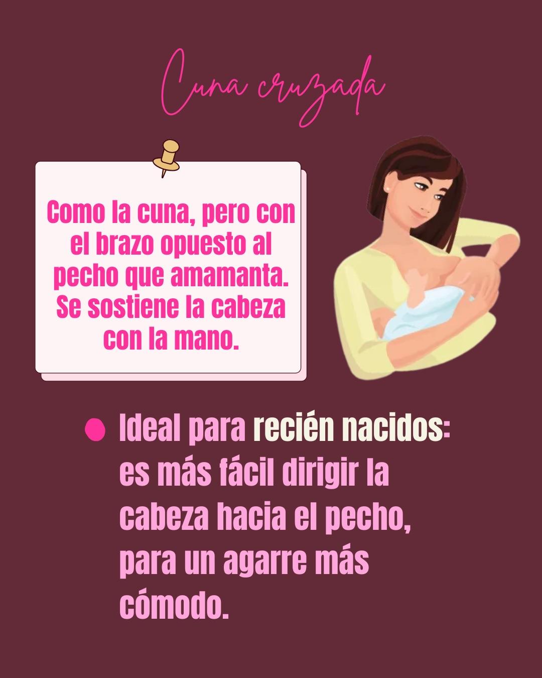 Carrusel ilustrado de Todo Bajo Contracción: Posiciones para amamantar