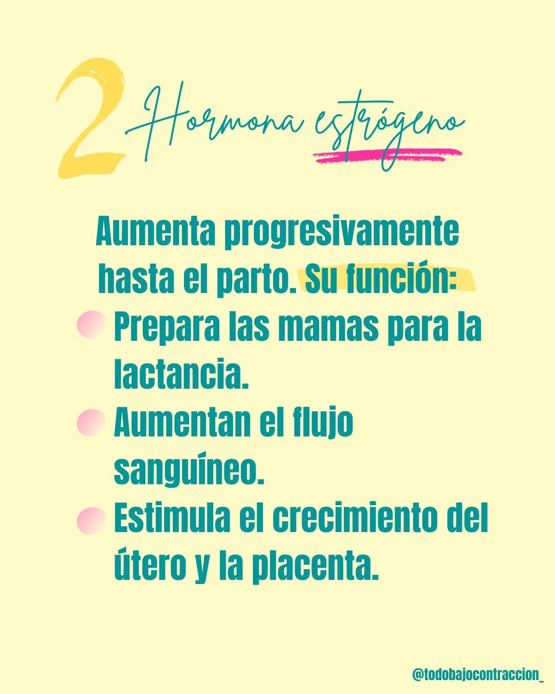 Carrusel ilustrado de Todo Bajo Contracción: Hormonas del embarazo y sus síntomas