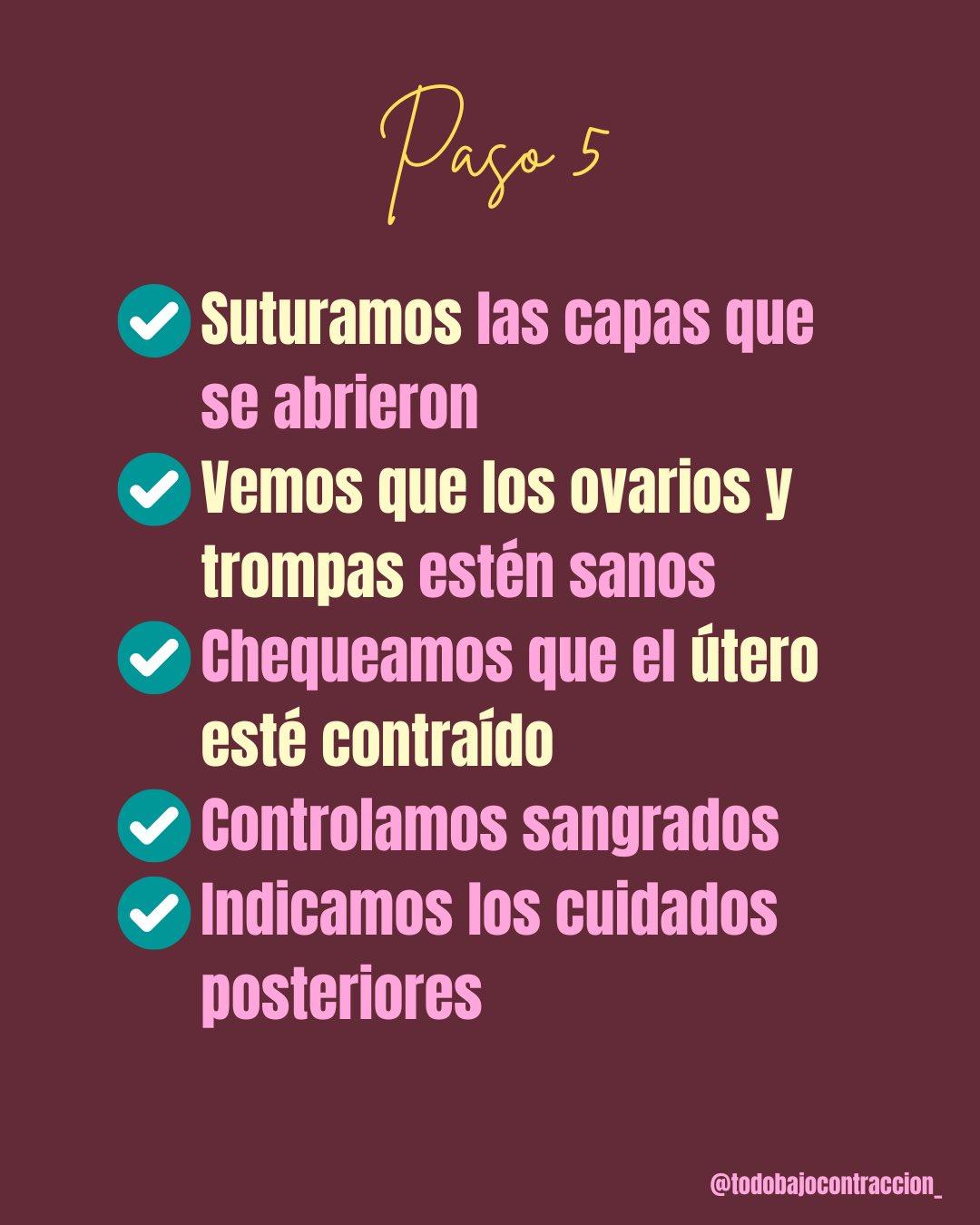 Carrusel ilustrado de Todo Bajo Contracción: Cesárea paso a paso