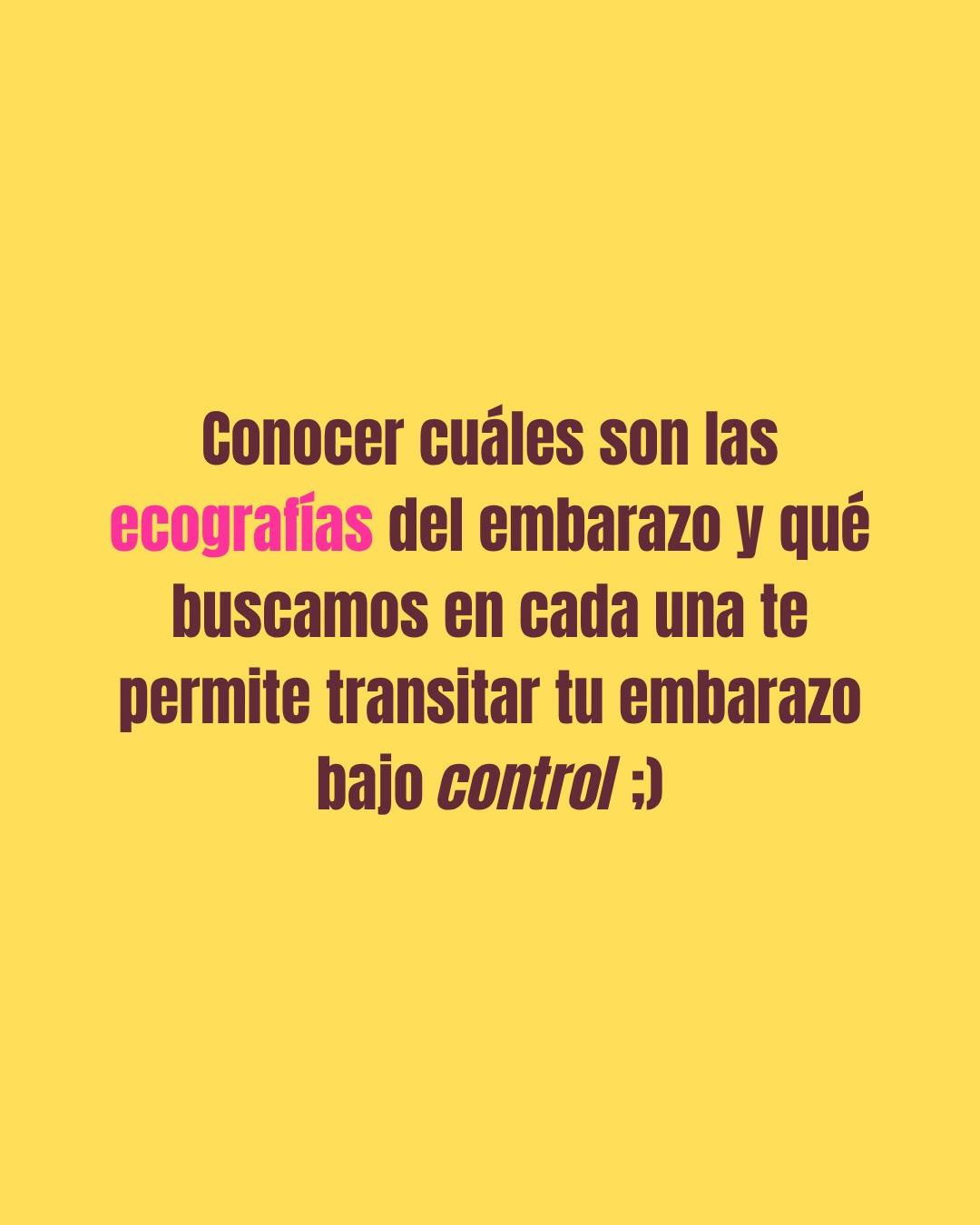 Carrusel ilustrado de Todo Bajo Contracción: La primera ecografía del embarazo
