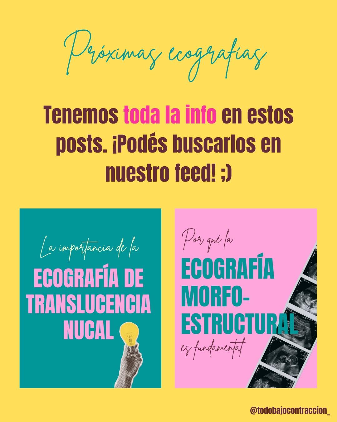 Carrusel ilustrado de Todo Bajo Contracción: La primera ecografía del embarazo