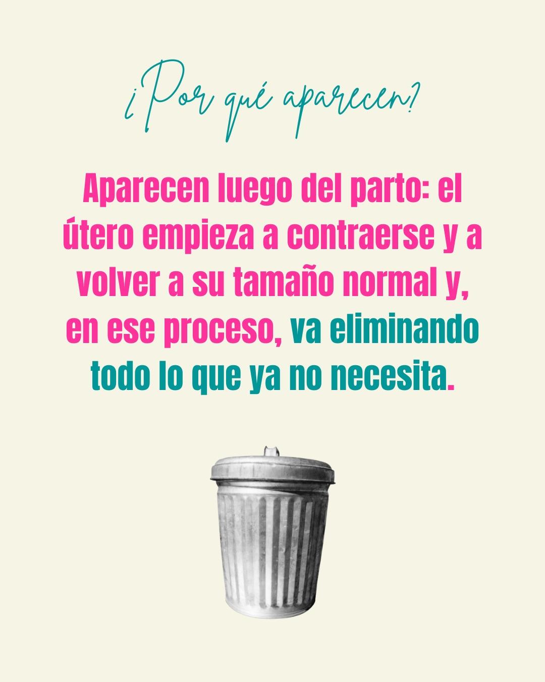 Carrusel ilustrado de Todo Bajo Contracción: Loquios: el sangrado posparto