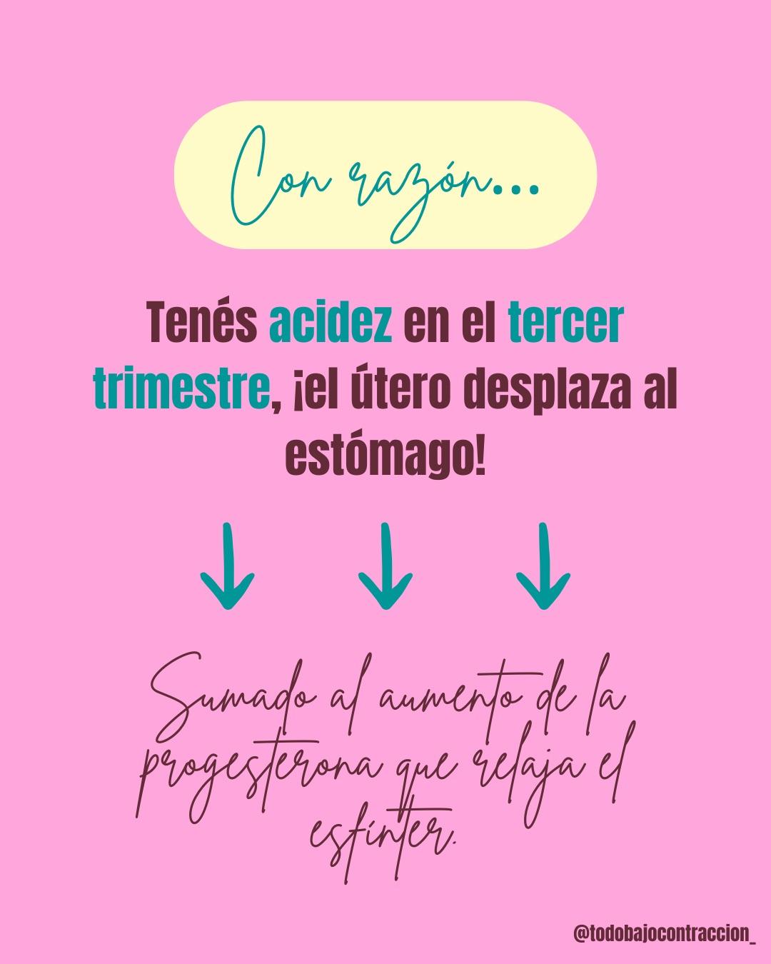Carrusel ilustrado de Todo Bajo Contracción: Síntomas del tercer trimestre y por qué pasan