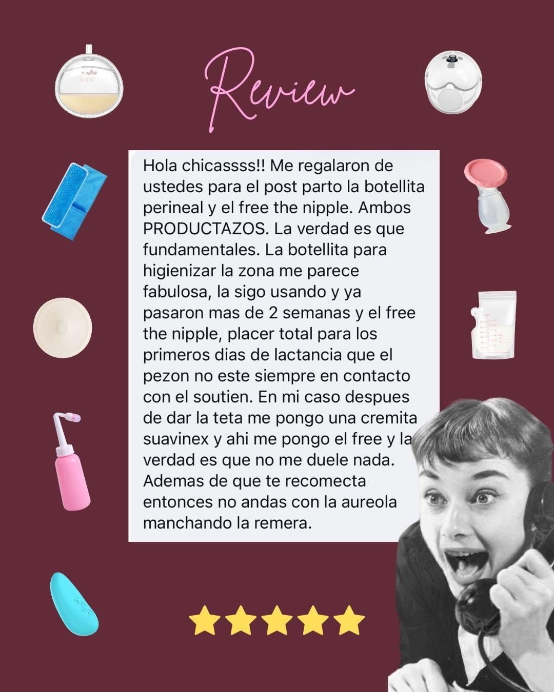 Carrusel ilustrado de Todo Bajo Contracción: Productos para el posparto y la lactancia