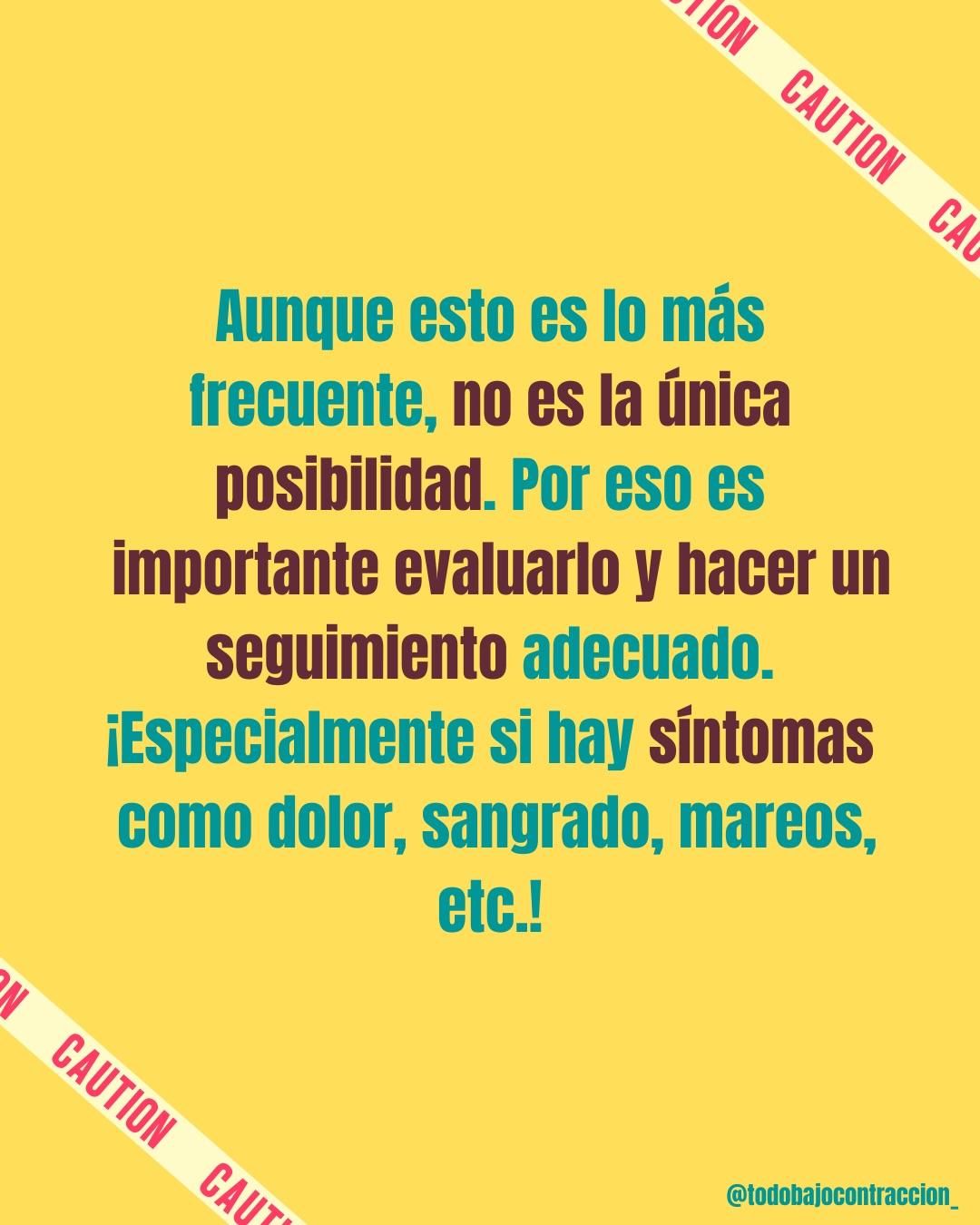 Carrusel ilustrado de Todo Bajo Contracción: Embarazo de localización incierta (ELI)