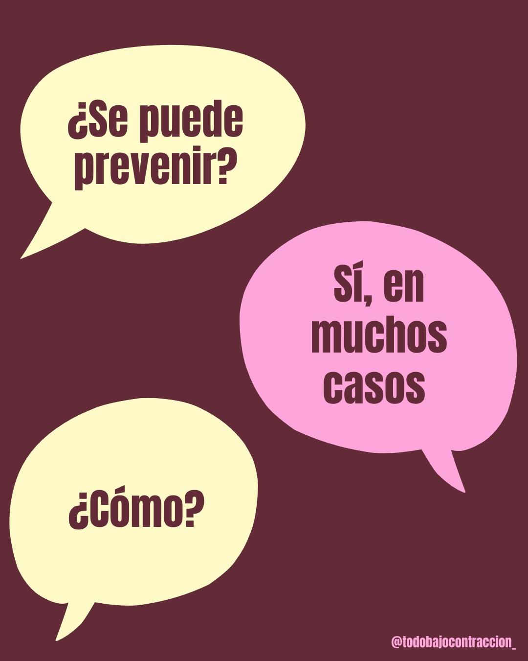 Carrusel ilustrado de Todo Bajo Contracción: Amenaza de parto prematuro: cómo reconocerla