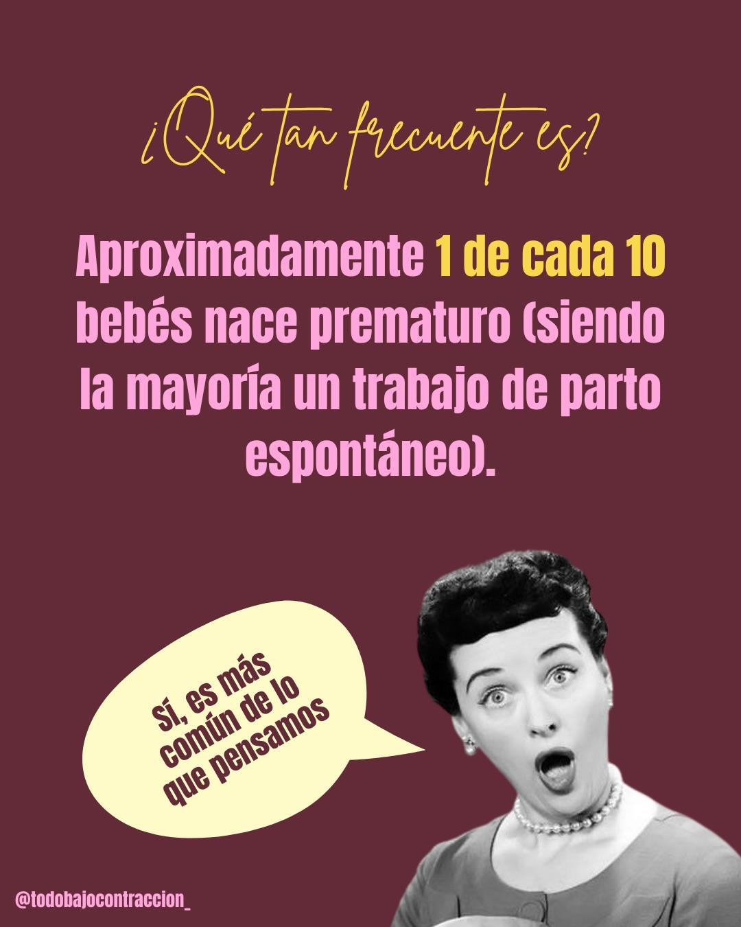 Carrusel ilustrado de Todo Bajo Contracción: Amenaza de parto prematuro: cómo reconocerla