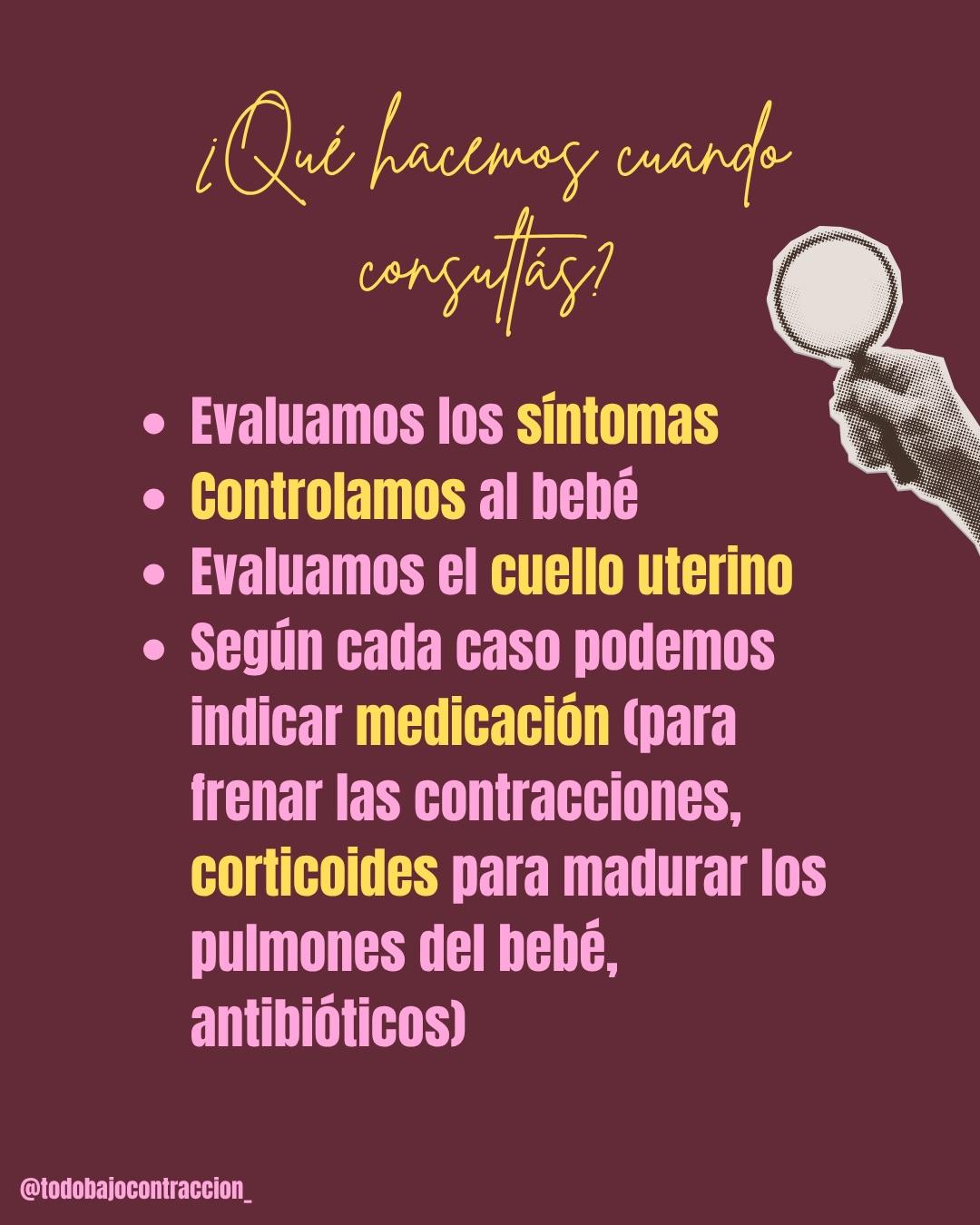 Carrusel ilustrado de Todo Bajo Contracción: Amenaza de parto prematuro: cómo reconocerla