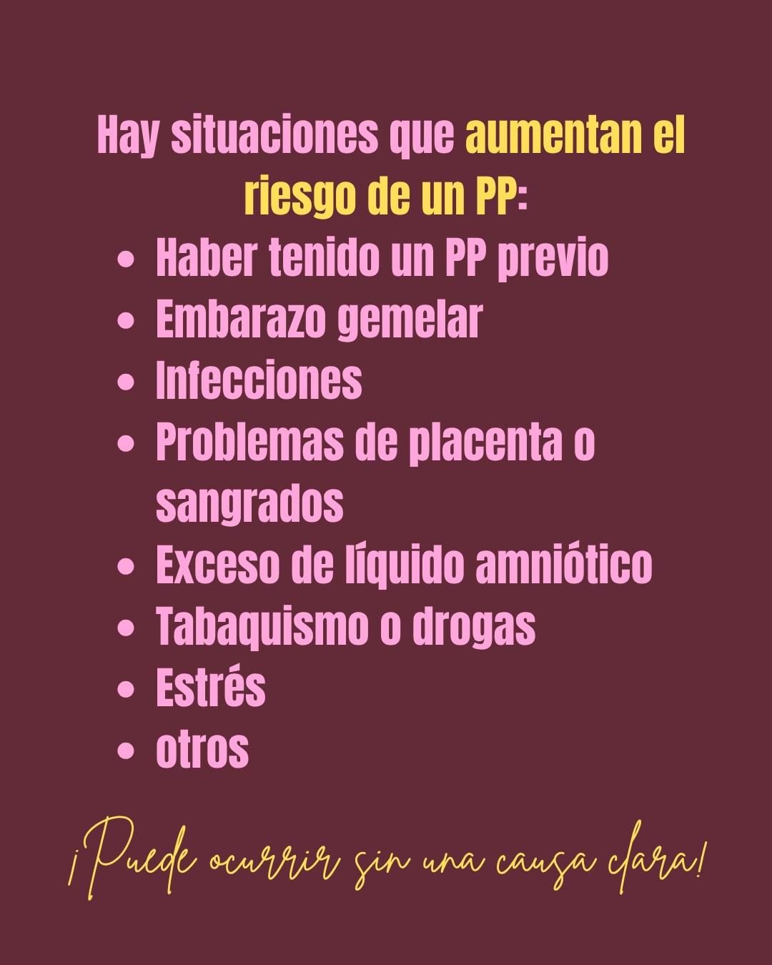 Carrusel ilustrado de Todo Bajo Contracción: Amenaza de parto prematuro: cómo reconocerla