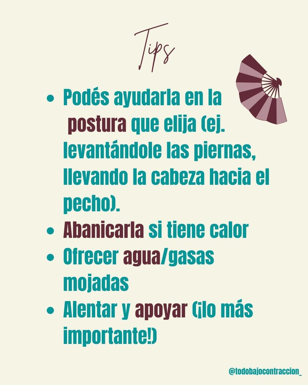 Carrusel ilustrado de Todo Bajo Contracción: Tips para acompañar el embarazo y el parto