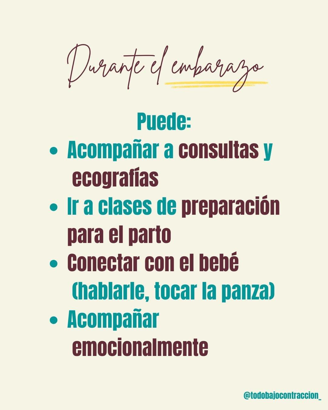 Carrusel ilustrado de Todo Bajo Contracción: Tips para acompañar el embarazo y el parto