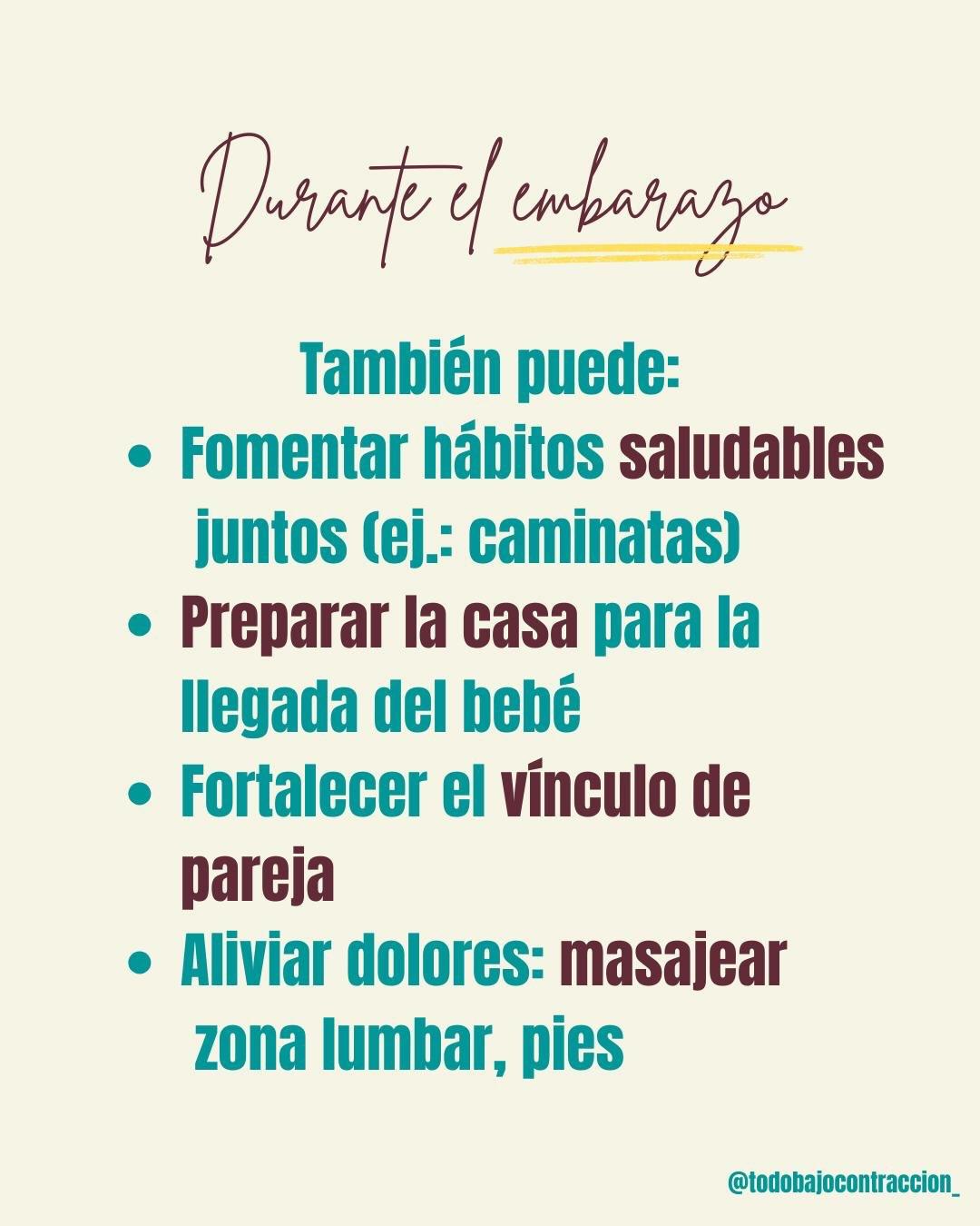 Carrusel ilustrado de Todo Bajo Contracción: Tips para acompañar el embarazo y el parto