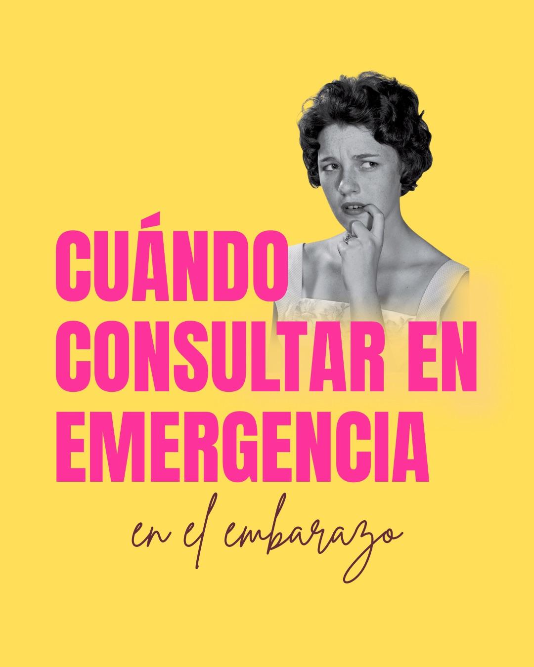 Carrusel ilustrado de Todo Bajo Contracción: Cuándo ir a la emergencia en el embarazo