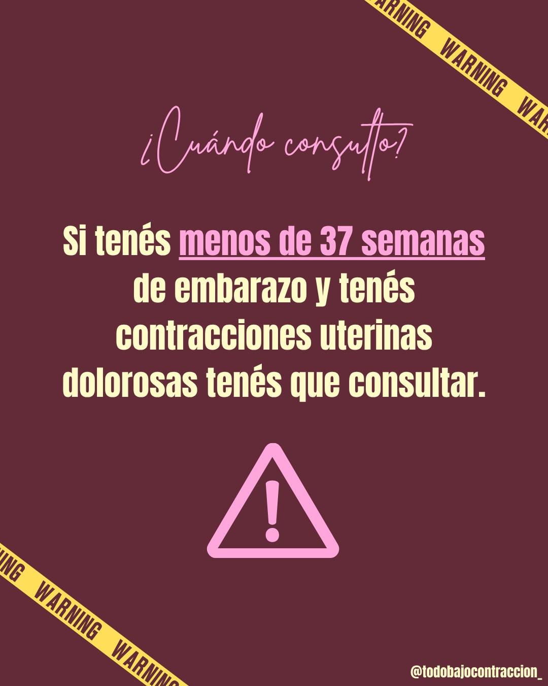Carrusel ilustrado de Todo Bajo Contracción: Tipos de contracciones uterinas