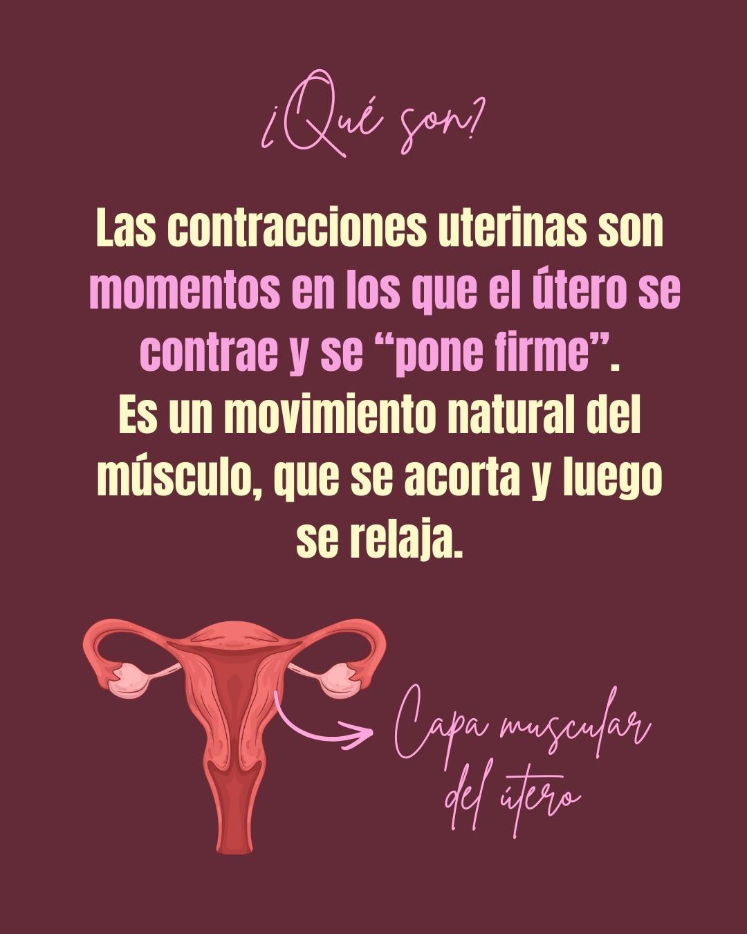 Carrusel ilustrado de Todo Bajo Contracción: Tipos de contracciones uterinas